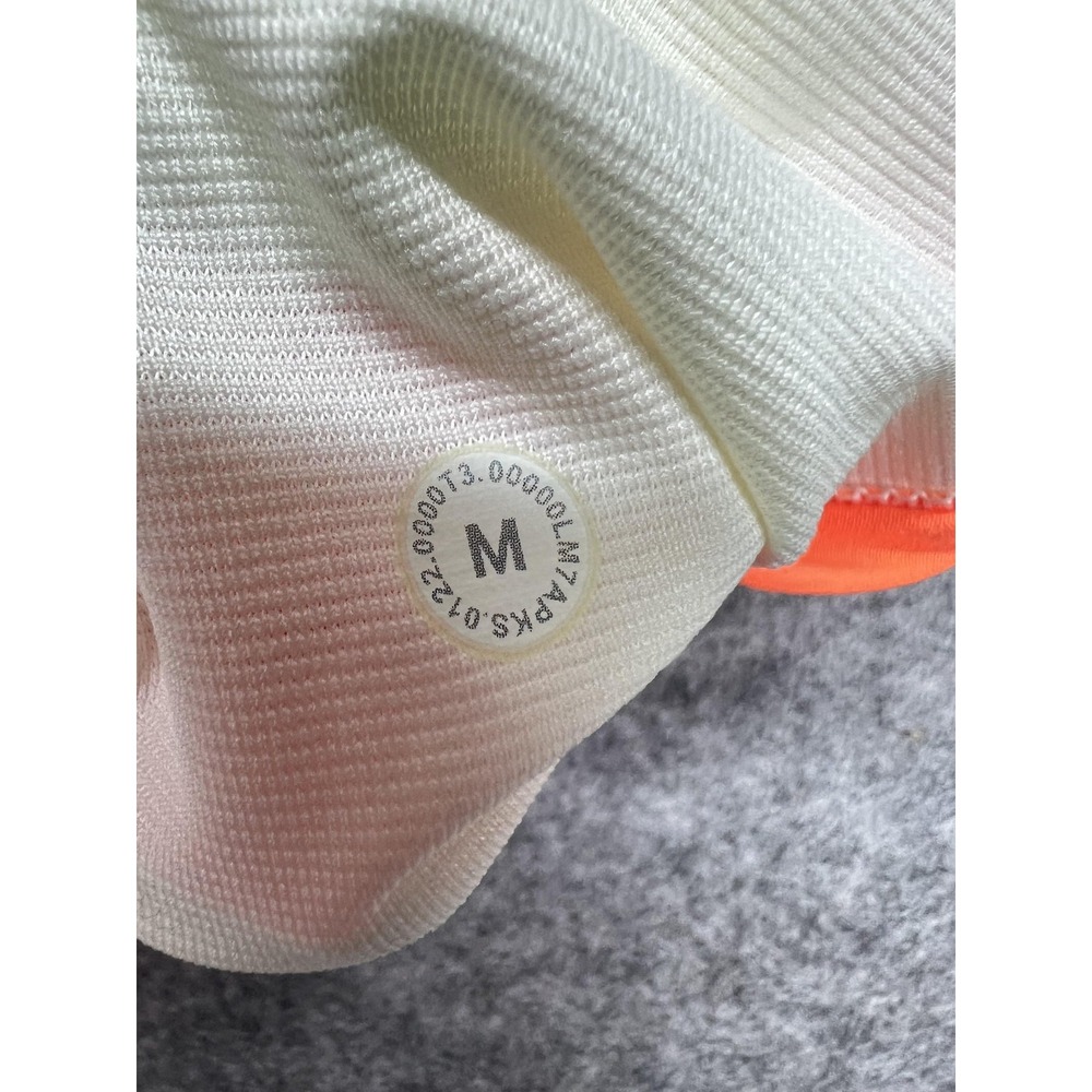 Lululemon Pace Breaker Shorts Mens Medium Orange Lined Athletic 7" LM7APKS - Picture 9 of 11